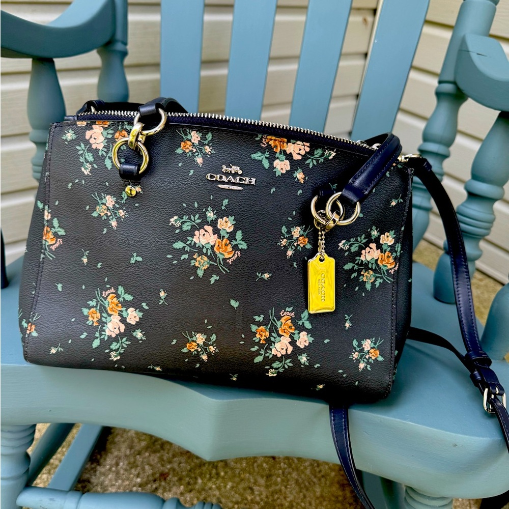 Coach Black satchel  very lightly used